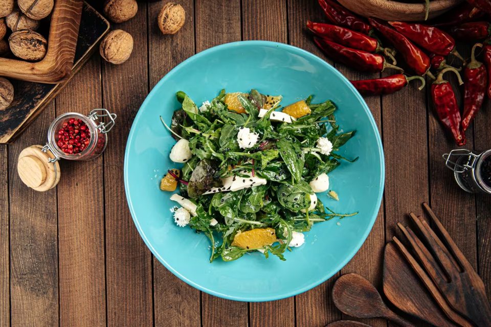 Arugula Orange Mozzarella Salad