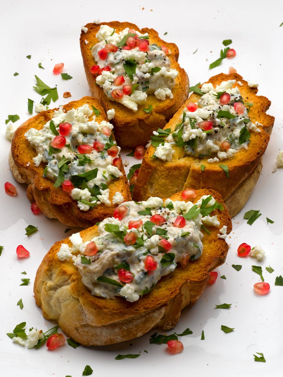 Bruschetta con berenjena
