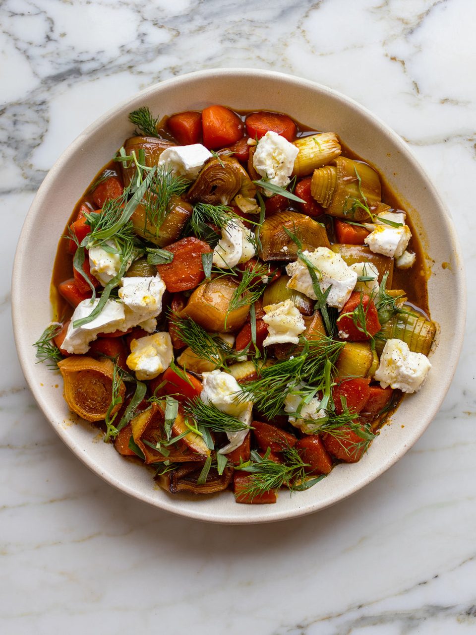 Carrots and Leeks Turkish Style