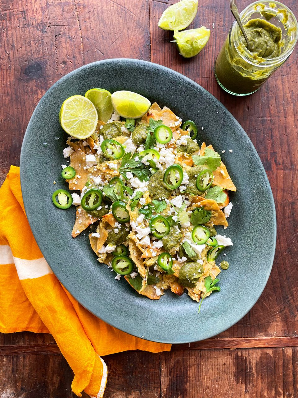 Chilaquiles con Salsa Verde Asada