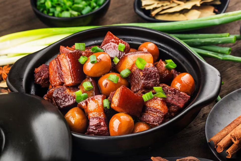 Chinese Quail Egg Stew with Belly Pork