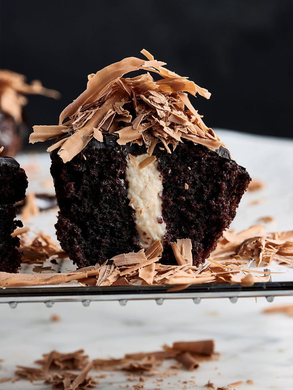 Chocolate Guinness cakes with Baileys Irish cream