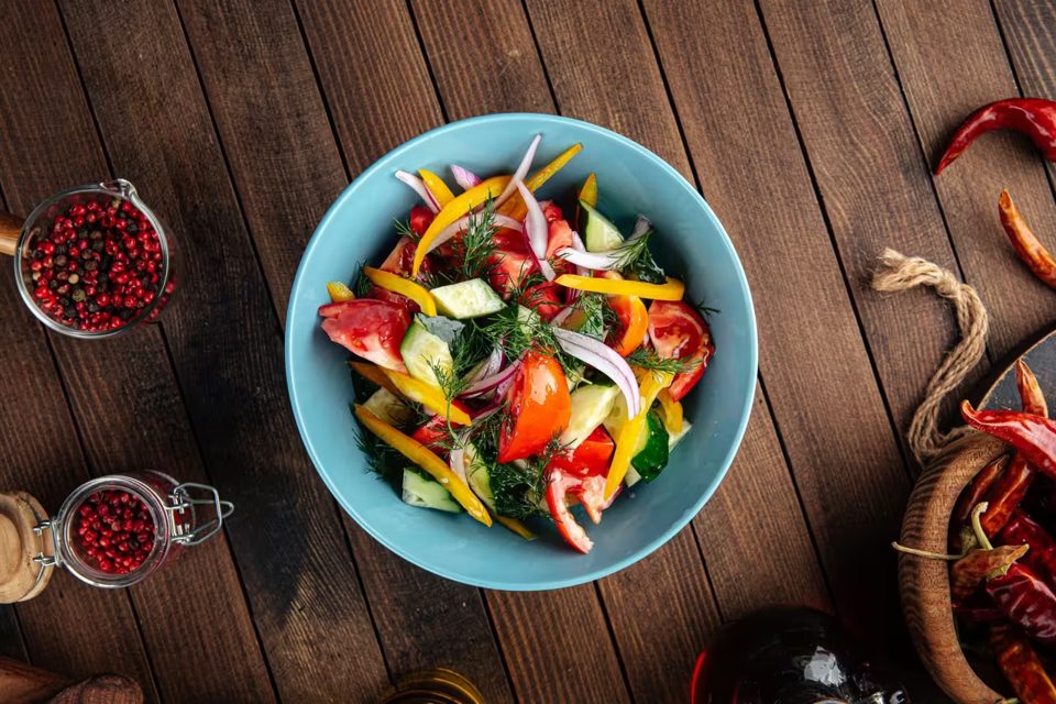 Fresh Garden Vegetables Salad Mix