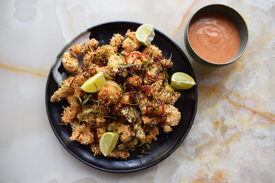 Cóctel de Mariscos Fritos con Salsa Marie Rose