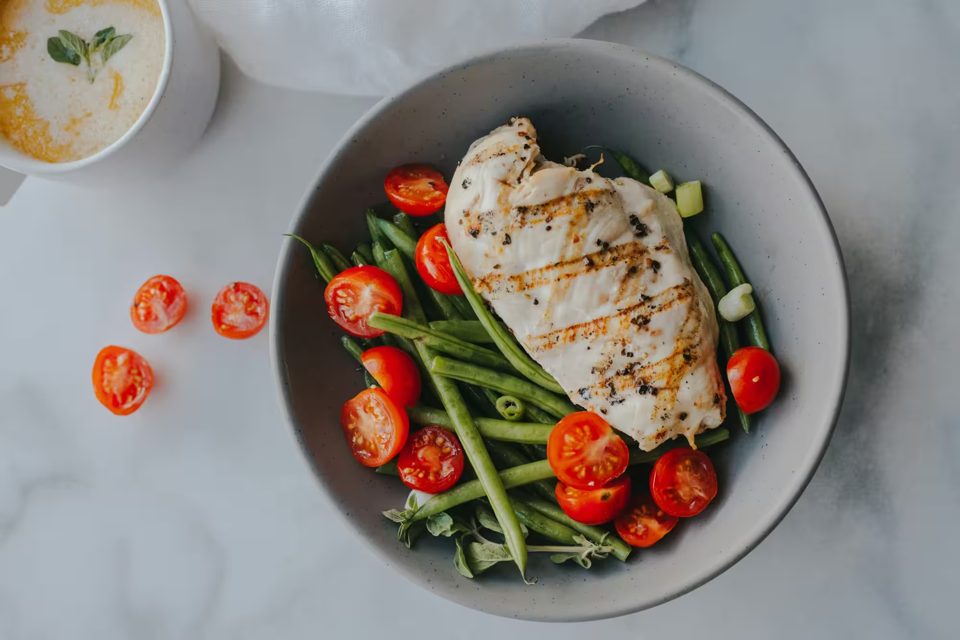 Greek Grilled Chicken With Green Beans