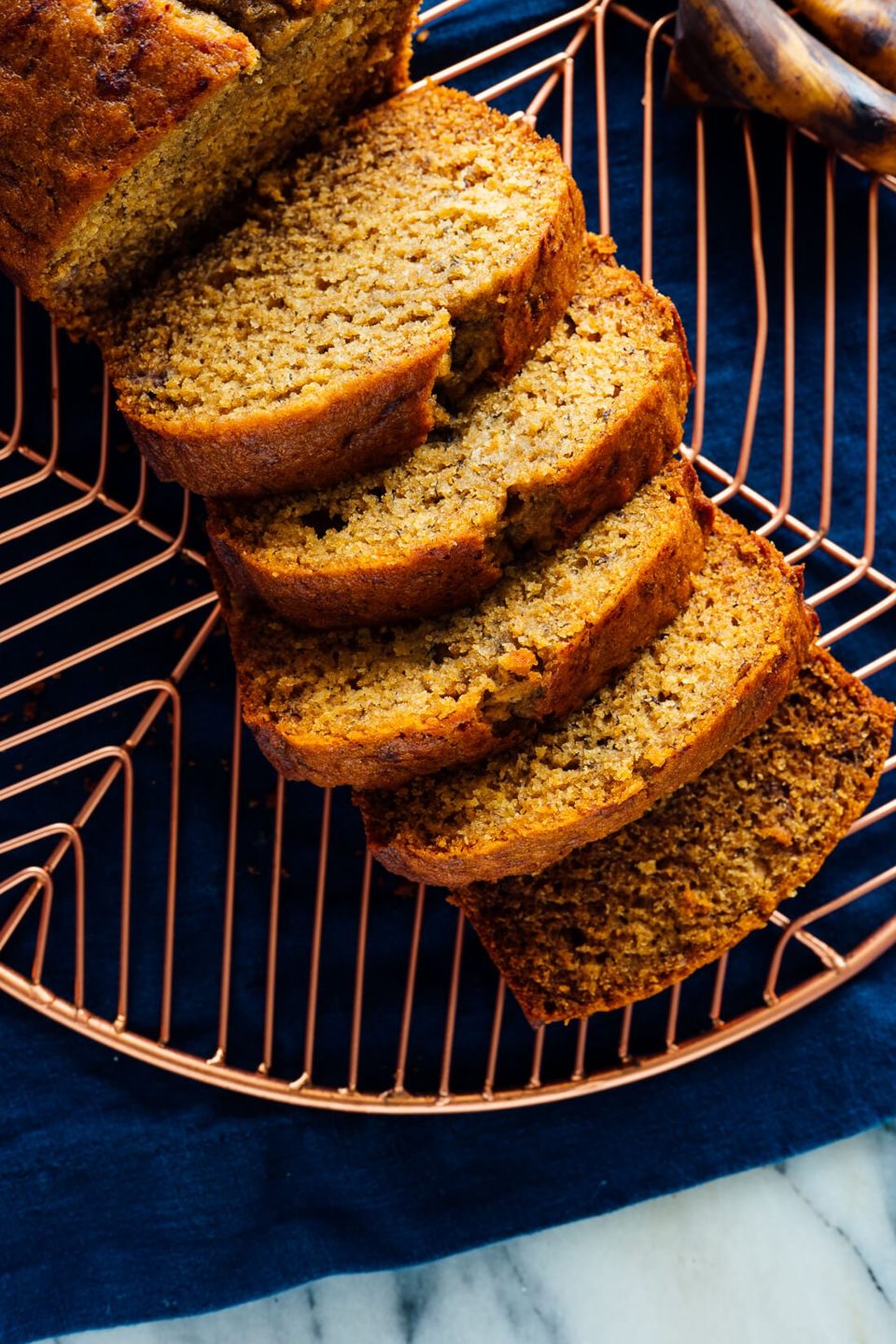 Pan de plátano saludable