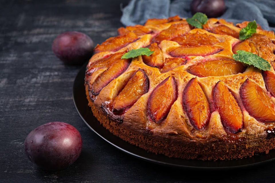 Homemade Plum Pie