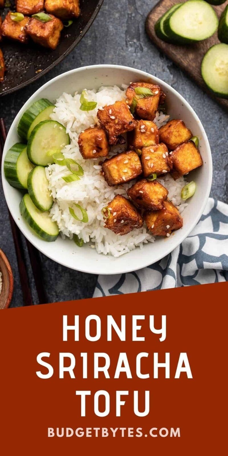 Honing sriracha tofu
