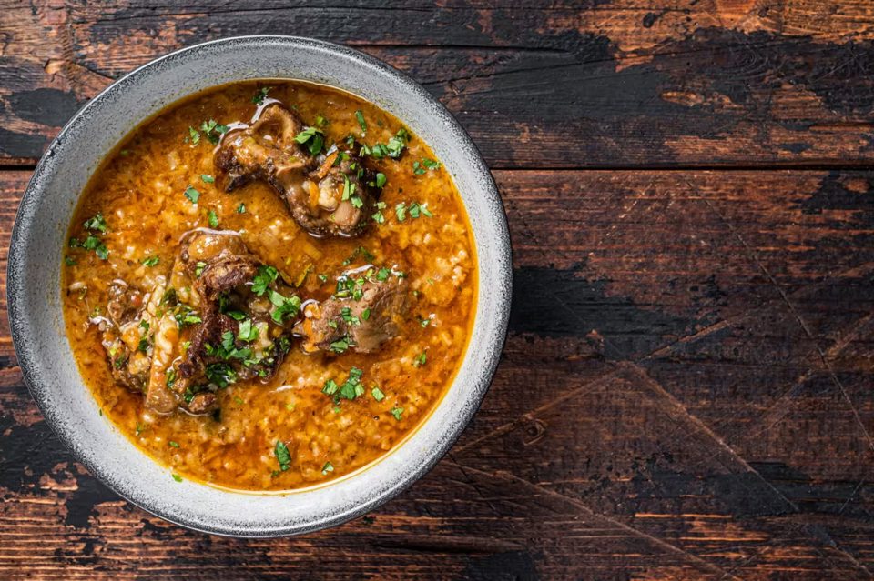 Kharcho: Spicy Beef and Rice Soup