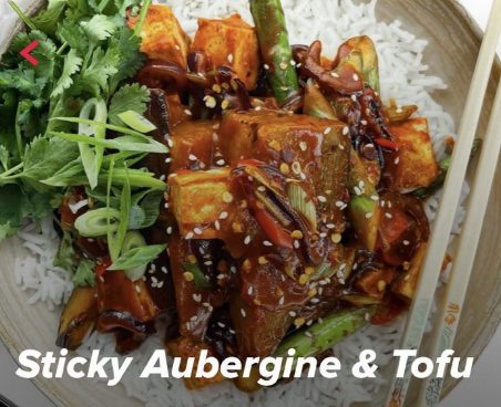 Sticky Eggplant & Tofu