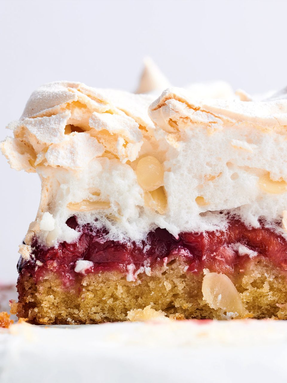 Pastel de Louise con ciruela y coco