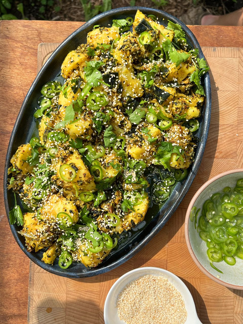 Ensalada de patatas nepalí