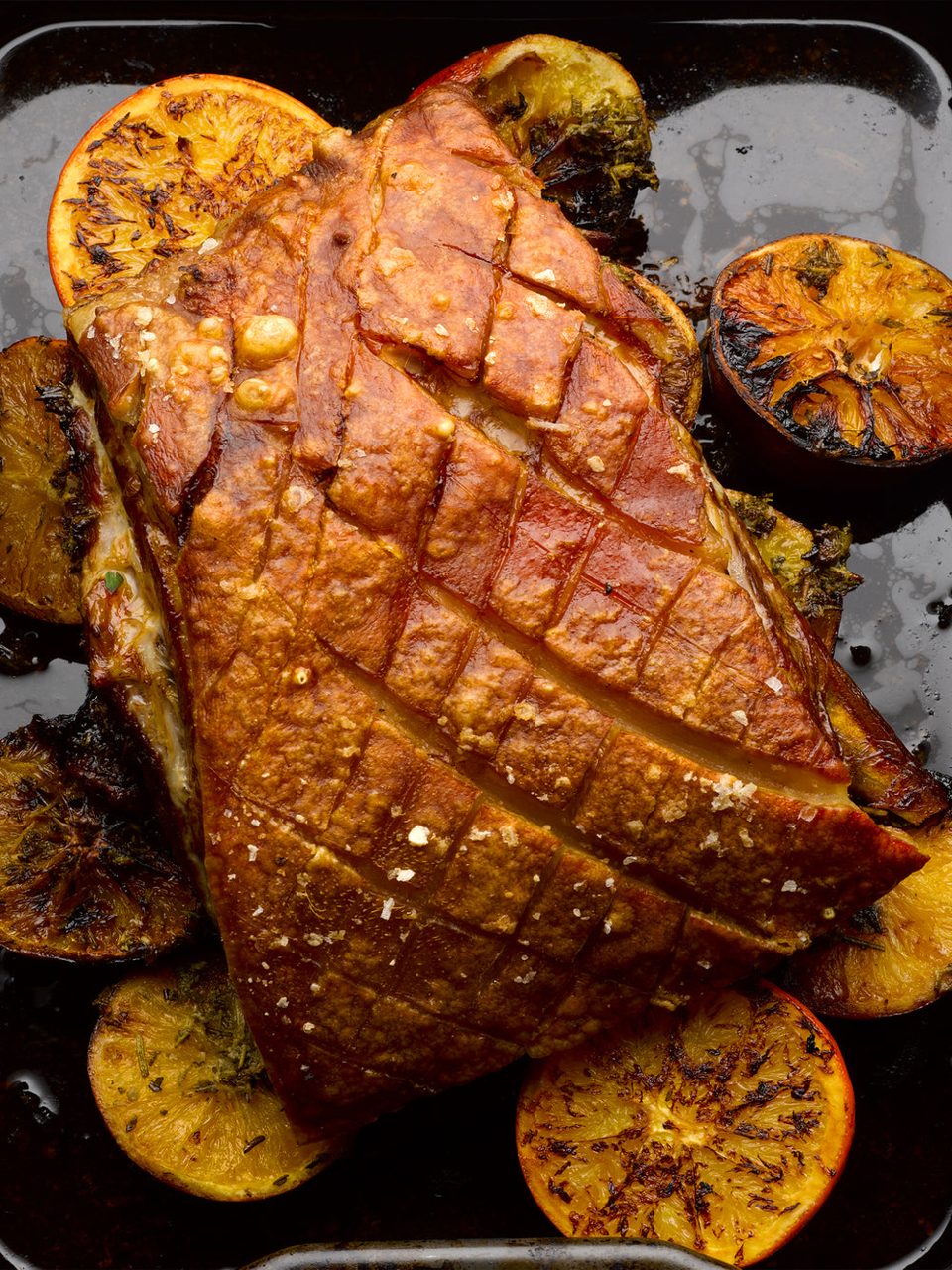 Lomo de cerdo asado con naranja y anís estrellado