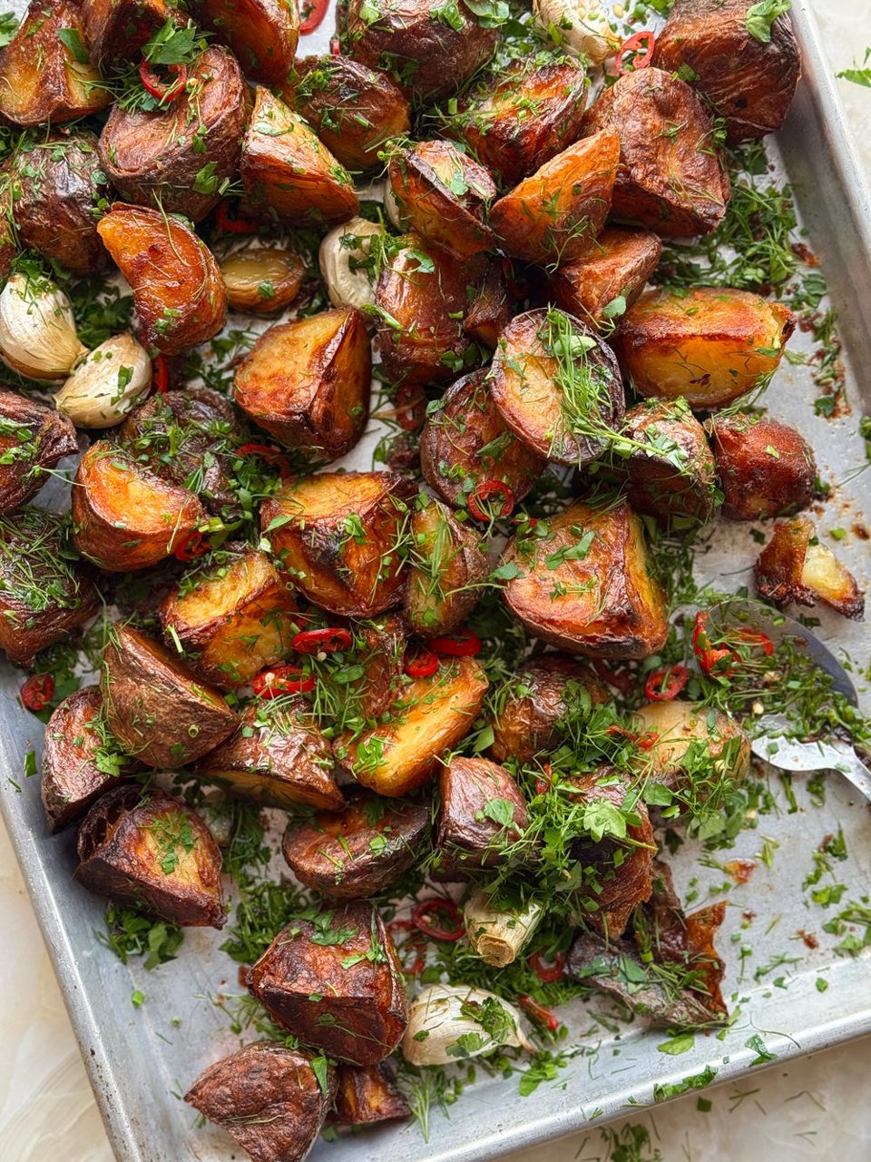 Salt and vinegar roast potatoes