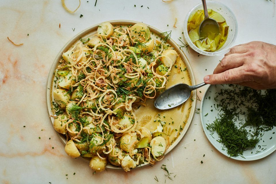 Scandinavische aardappelsalade