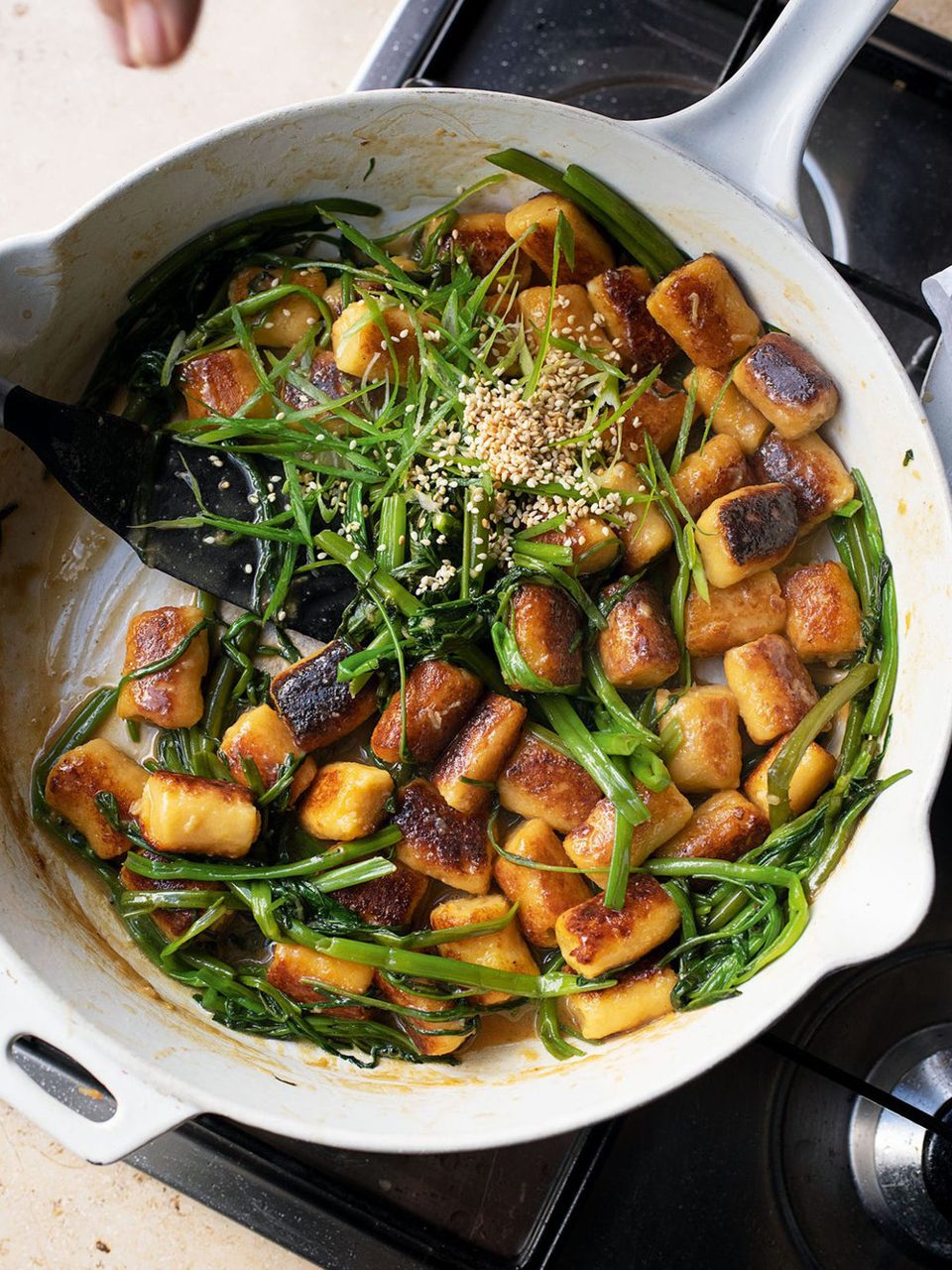 Knolrapgnocchi met misoboter