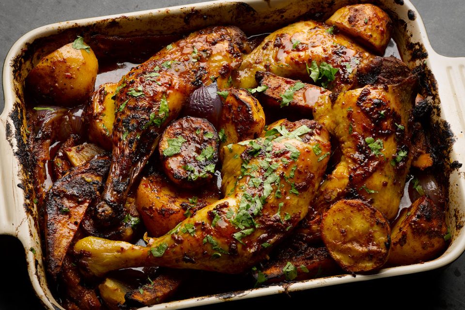Pollo inspirado en México dulce y ahumado