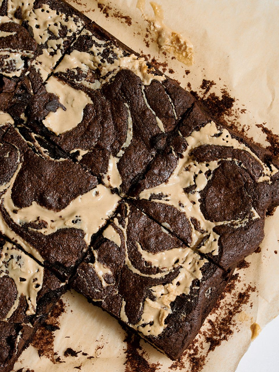 Brownies de tahini y halva