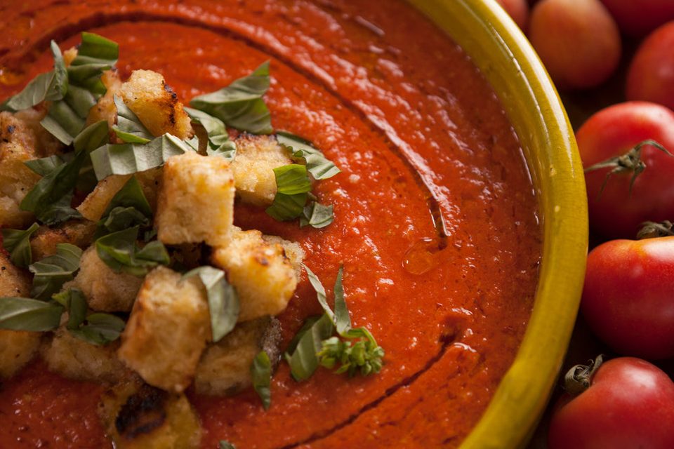 Gazpacho de tomate y sandía