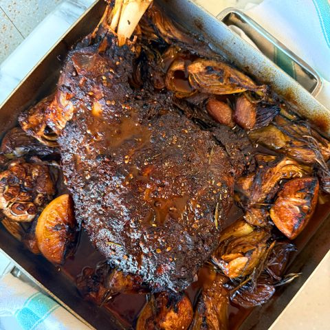 Braised Lamb Shoulder with Fennel and Orange