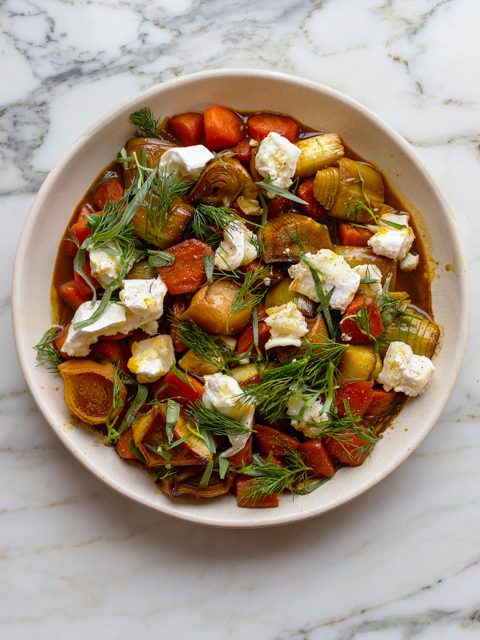 Carrots and Leeks Turkish Style