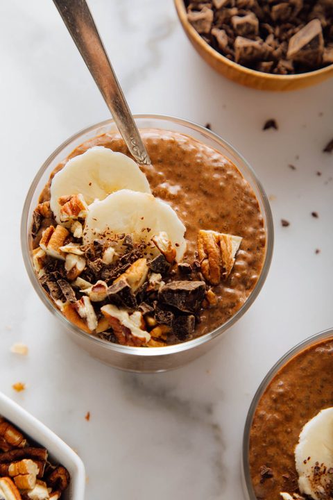 Chocolade chia pudding