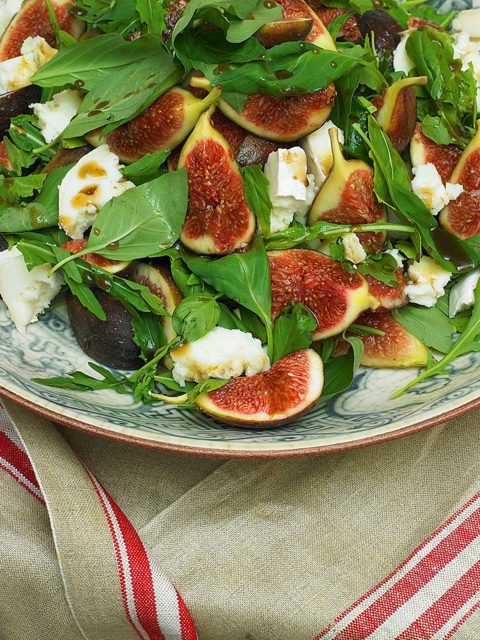 Vijgen met jonge pecorino en honing