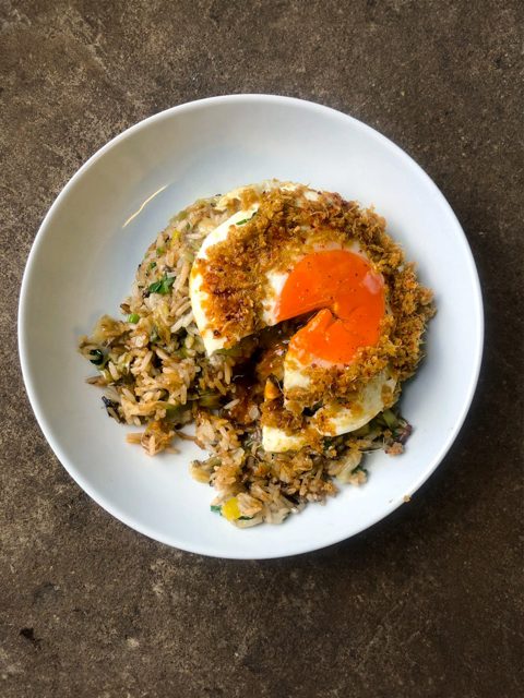 Ginger egg fried rice