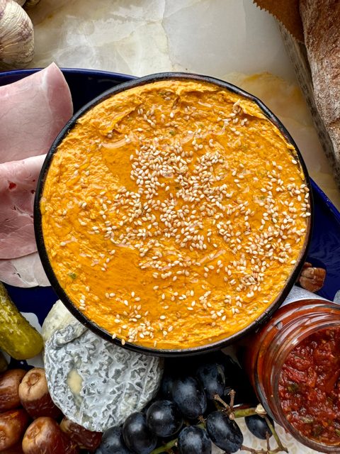 Harissa honey and sesame butter