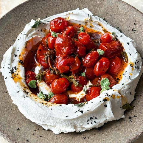 Labneh met tomaten uit de confit