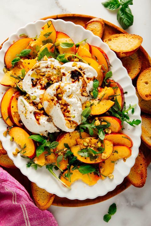 Peach and Burrata Salad