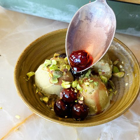 Pistachio ice cream
