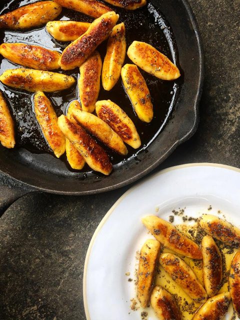 Schupfnudeln with browned butter and poppy seeds